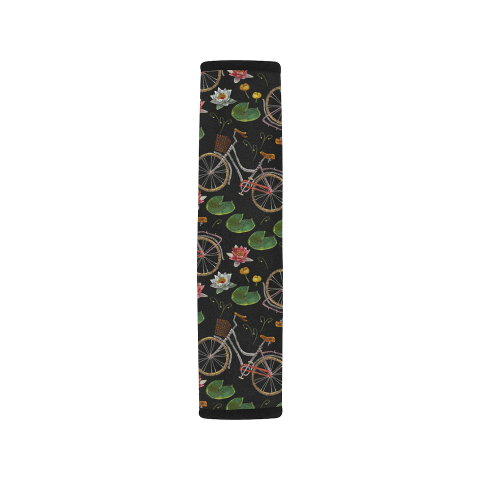 Bicycle Pattern Print Design 03 Car Seat Belt Cover