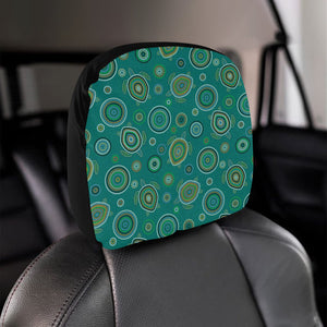 Sea Turtle Aboriginal Pattern Car Headrest Cover