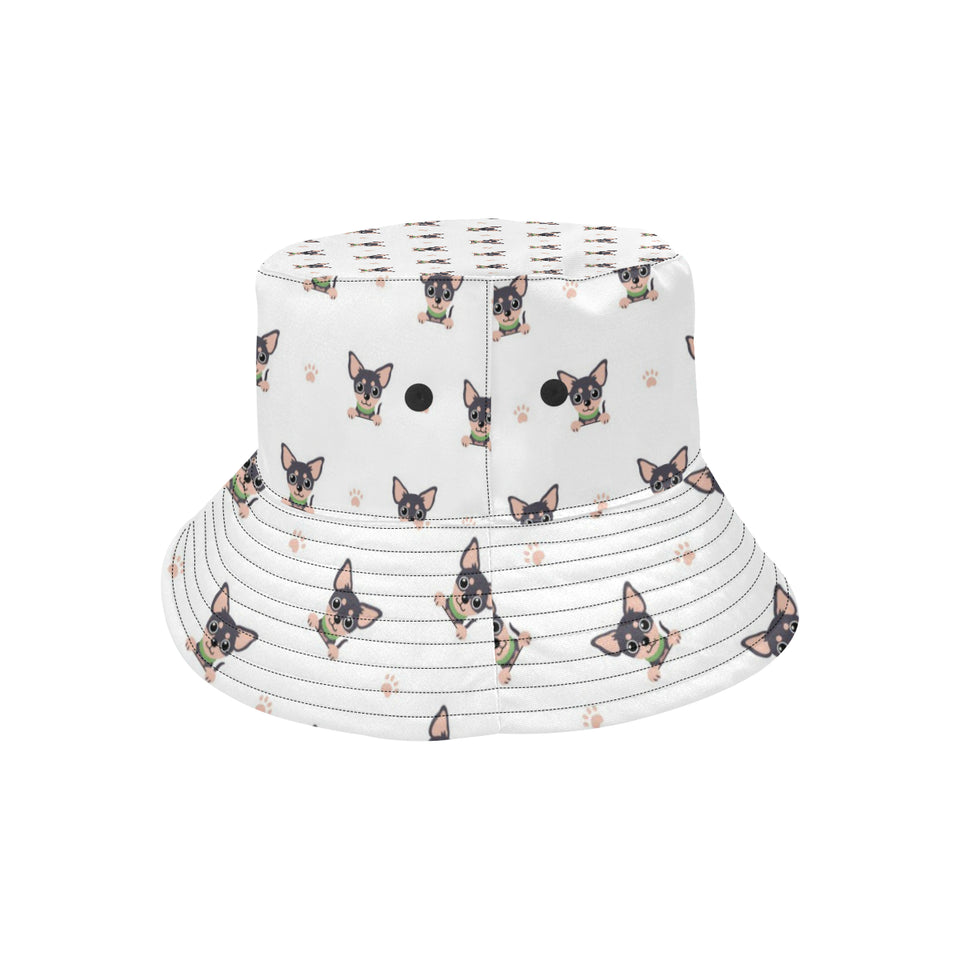 Cute Chihuahua Paw Pattern Unisex Bucket Hat