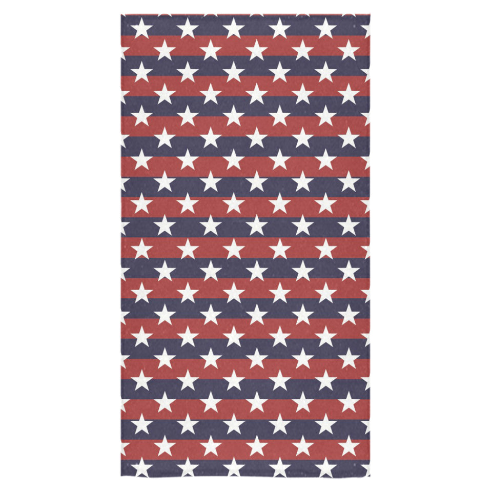USA Star Pattern Background Bath Towel