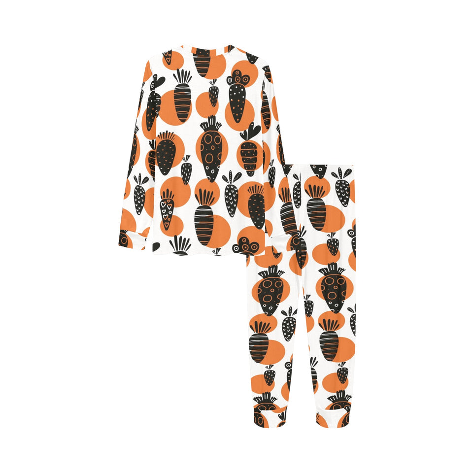 Carrot Pattern Print Design 02 Kids' Boys' Girls' All Over Print Pajama Set