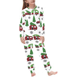 Camper Van Pattern Print Design 05 Kids' Boys' Girls' All Over Print Pajama Set