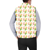 Sandwich Pattern Print Design 02 Men's Padded Vest