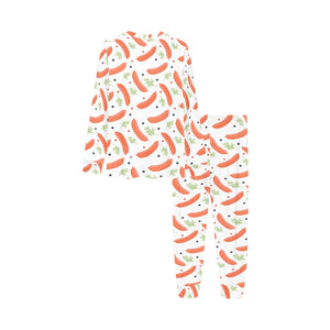 Sausage Pattern Print Design 03 Kids' Boys' Girls' All Over Print Pajama Set