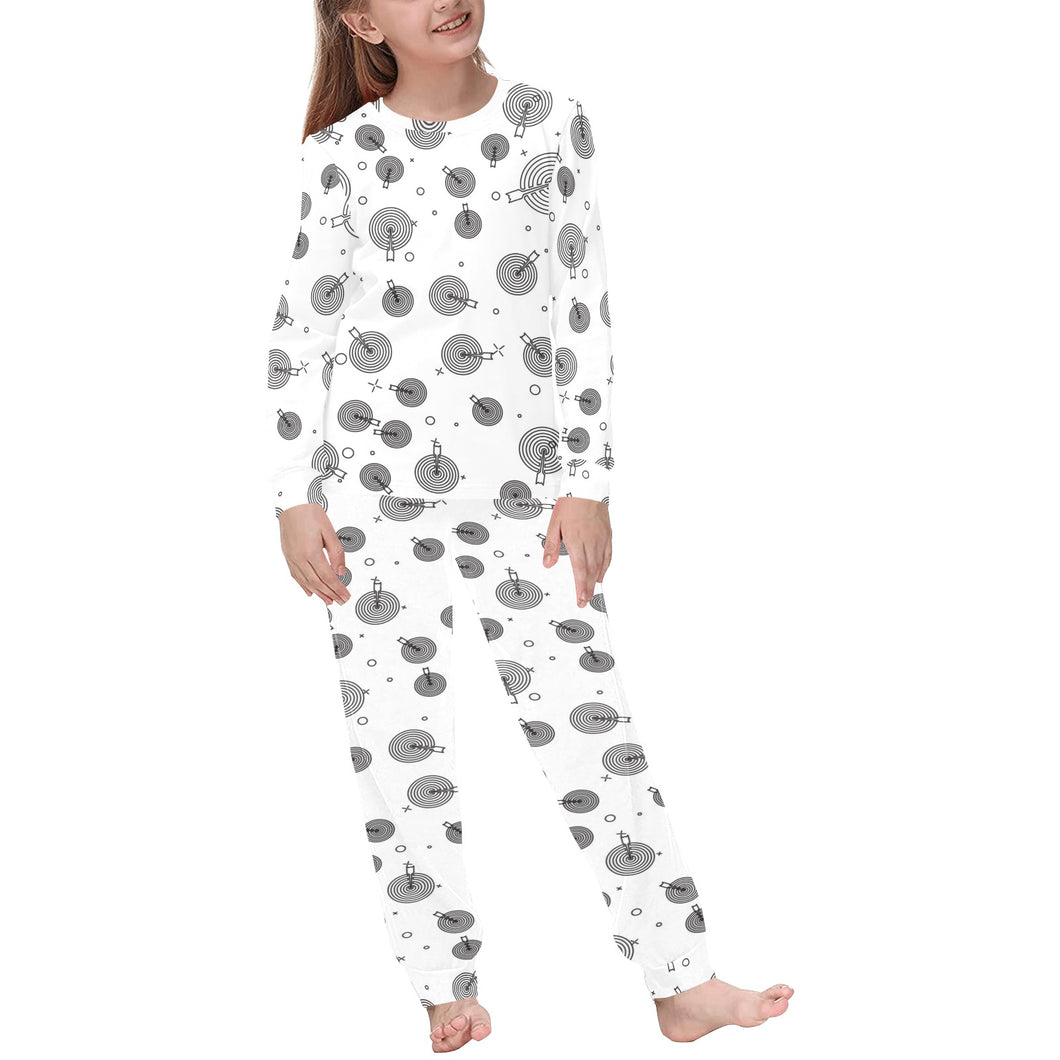 Darts Pattern Print Design 02 Kids' Boys' Girls' All Over Print Pajama Set