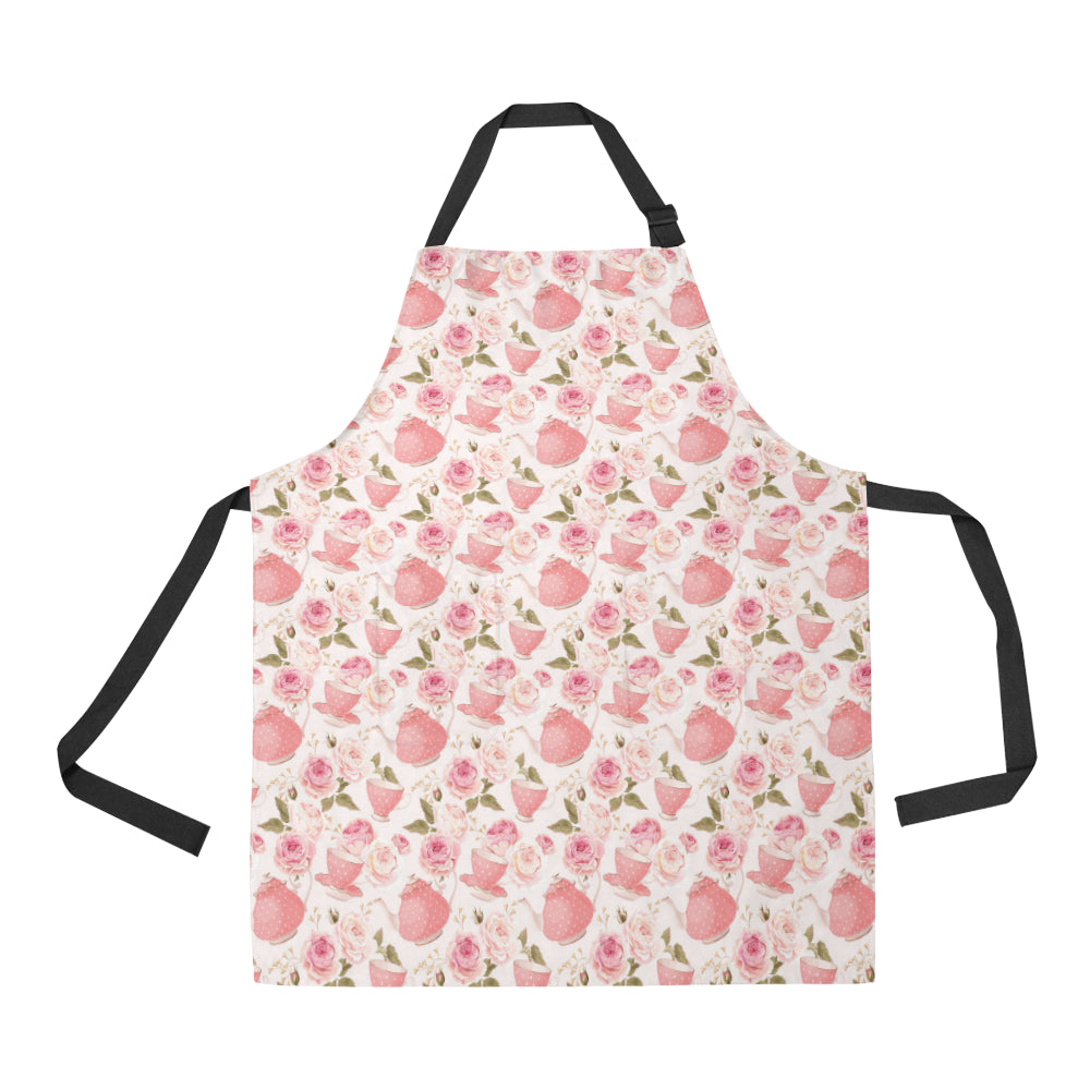 Tea pots Pattern Print Design 04 Adjustable Apron