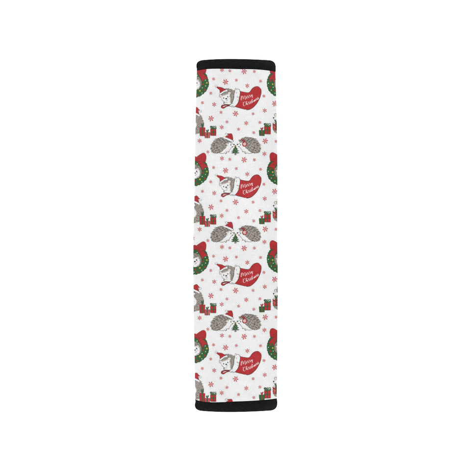 Hedgehog Pattern Print Design 05 Car Seat Belt Cover