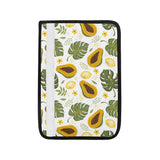 Papaya Leaves Flower Pattern Car Seat Belt Cover