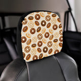 Chocolate Donut Pattern Car Headrest Cover