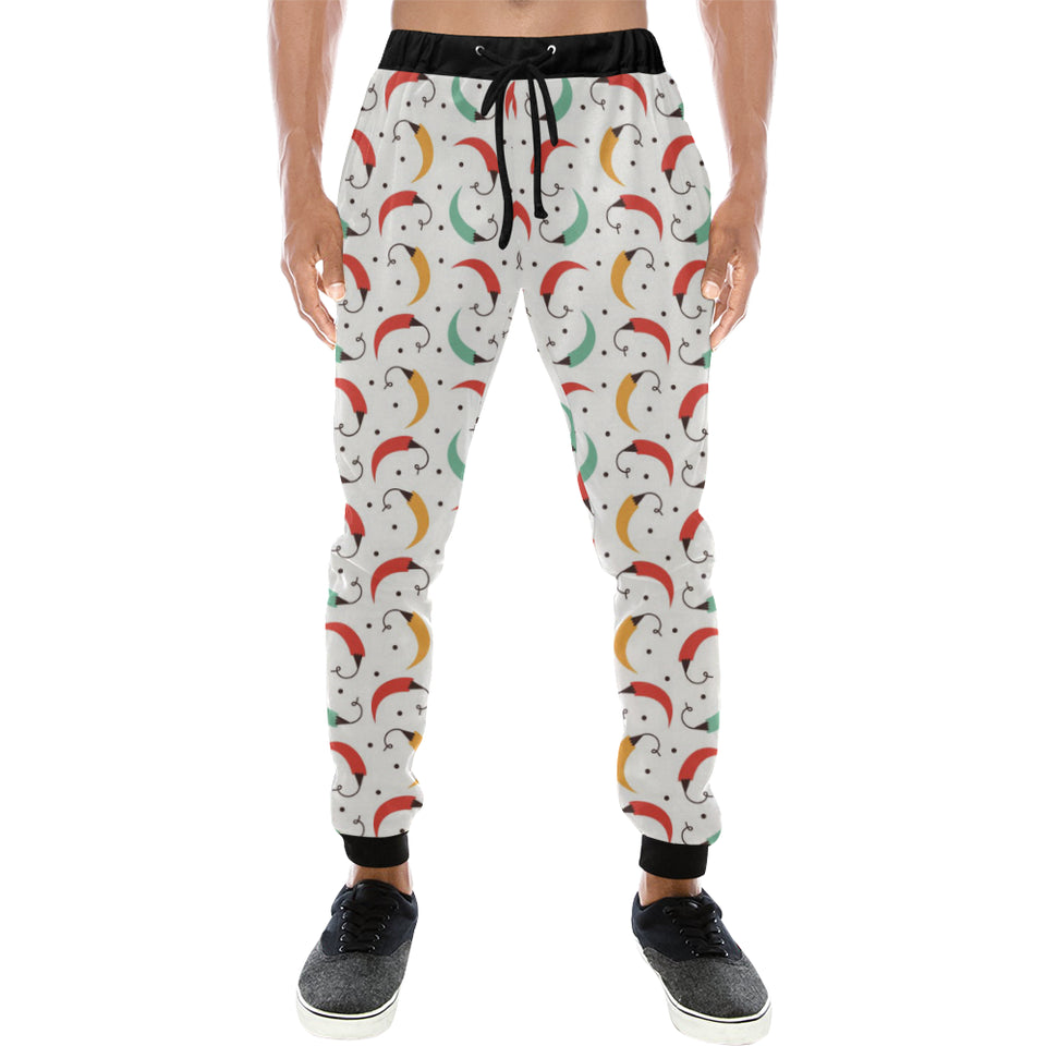 Red Green Yellow Chili Pattern Unisex Casual Sweatpants