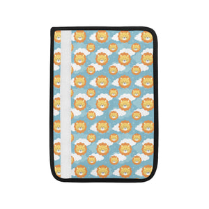 Lion Pattern Print Design 05 Car Seat Belt Cover