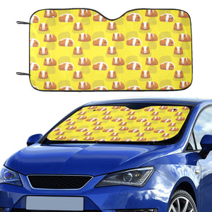 Guinea Pig Pattern Print Design 05 Car Sun Shade