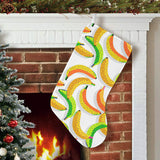 Banana Geometric Pattern Christmas Stocking