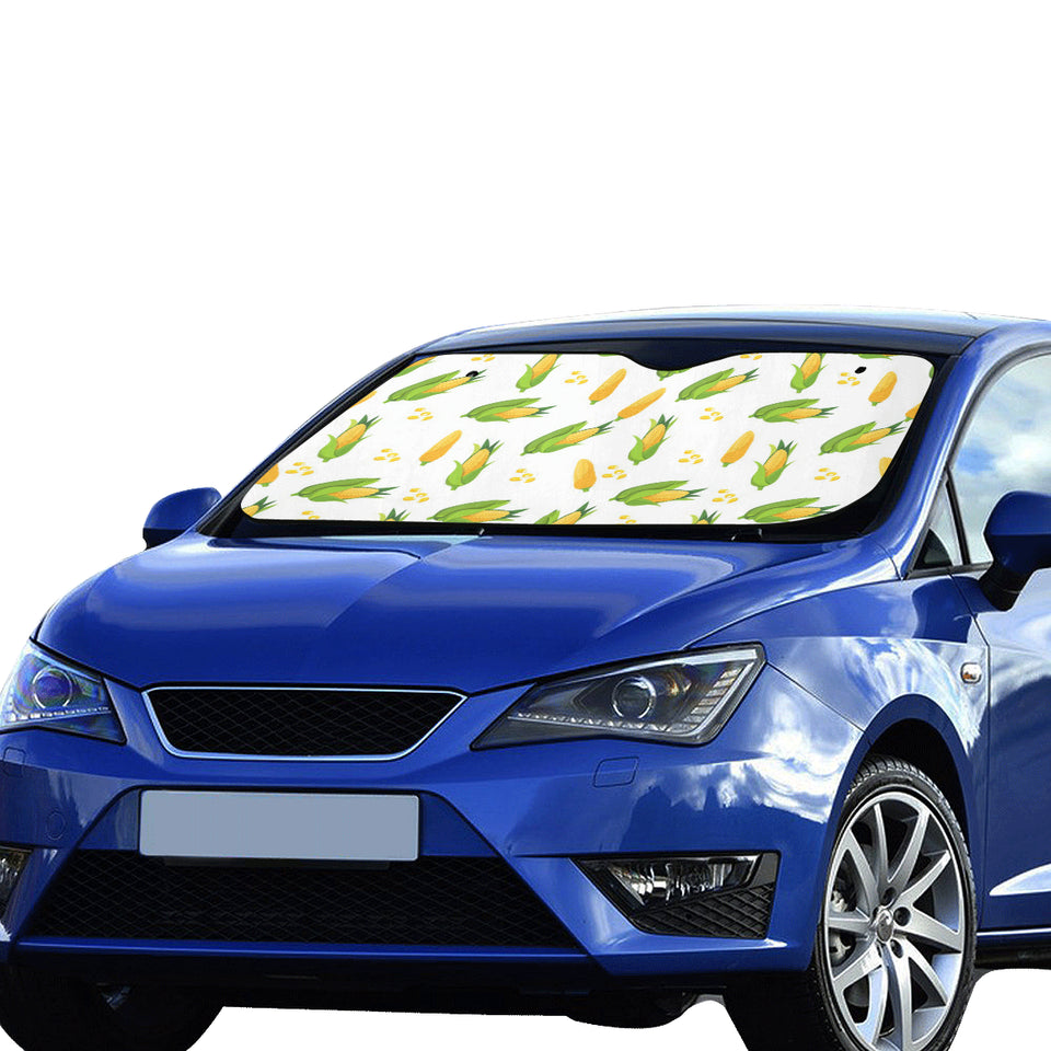 Corn Pattern Print Design 01 Car Sun Shade