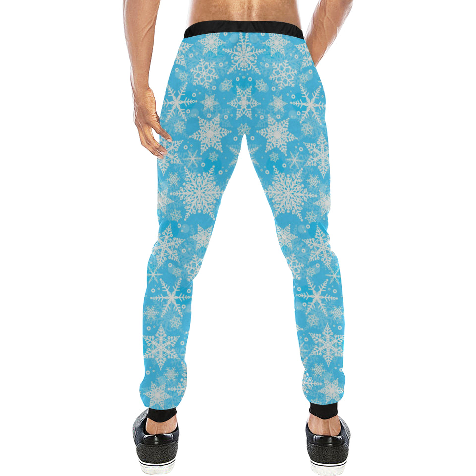 Snowflake Pattern Unisex Casual Sweatpants