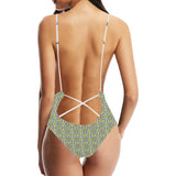 Cocoa Pattern background Women's One-Piece Swimsuit