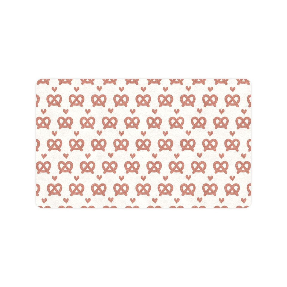 Pretzels Pattern Print Design 01 Doormat