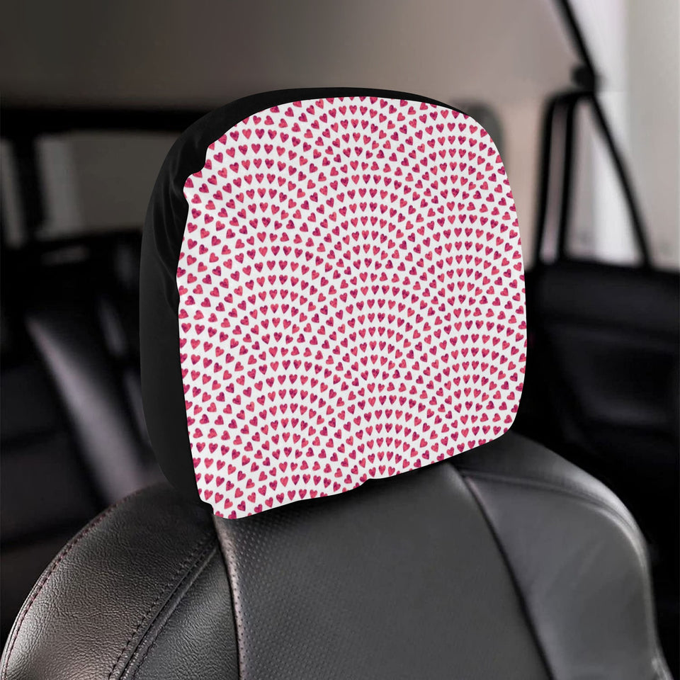 Heart Wave Pattern Car Headrest Cover