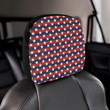 USA Star Pattern Background Car Headrest Cover