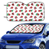 Ladybug Pattern Print Design 01 Car Sun Shade