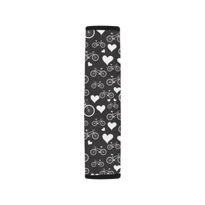 Bicycle Pattern Print Design 05 Car Seat Belt Cover