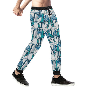 Penguin Pattern Unisex Casual Sweatpants