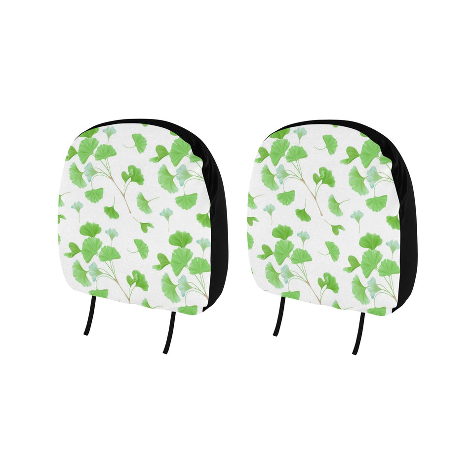 Ginkgo Leaves Pattern Car Headrest Cover