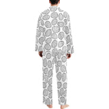 Potato Chips Pattern Print Design 03 Men's Long Pajama Set