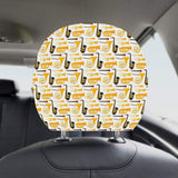 Saxophone Theme Pattern Car Headrest Cover