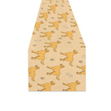 Golden Retriever Pattern Print Design 04 Table Runner