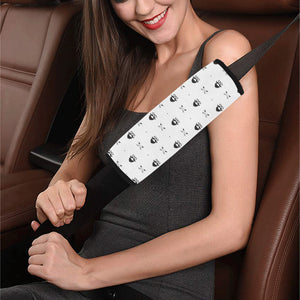 Mustache Beard Pattern Print Design 01 Car Seat Belt Cover