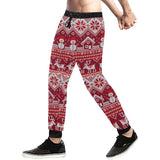 Snowman Sweater Printed Pattern Unisex Casual Sweatpants