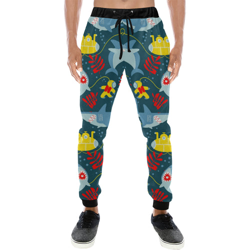 Shark Pattern Unisex Casual Sweatpants