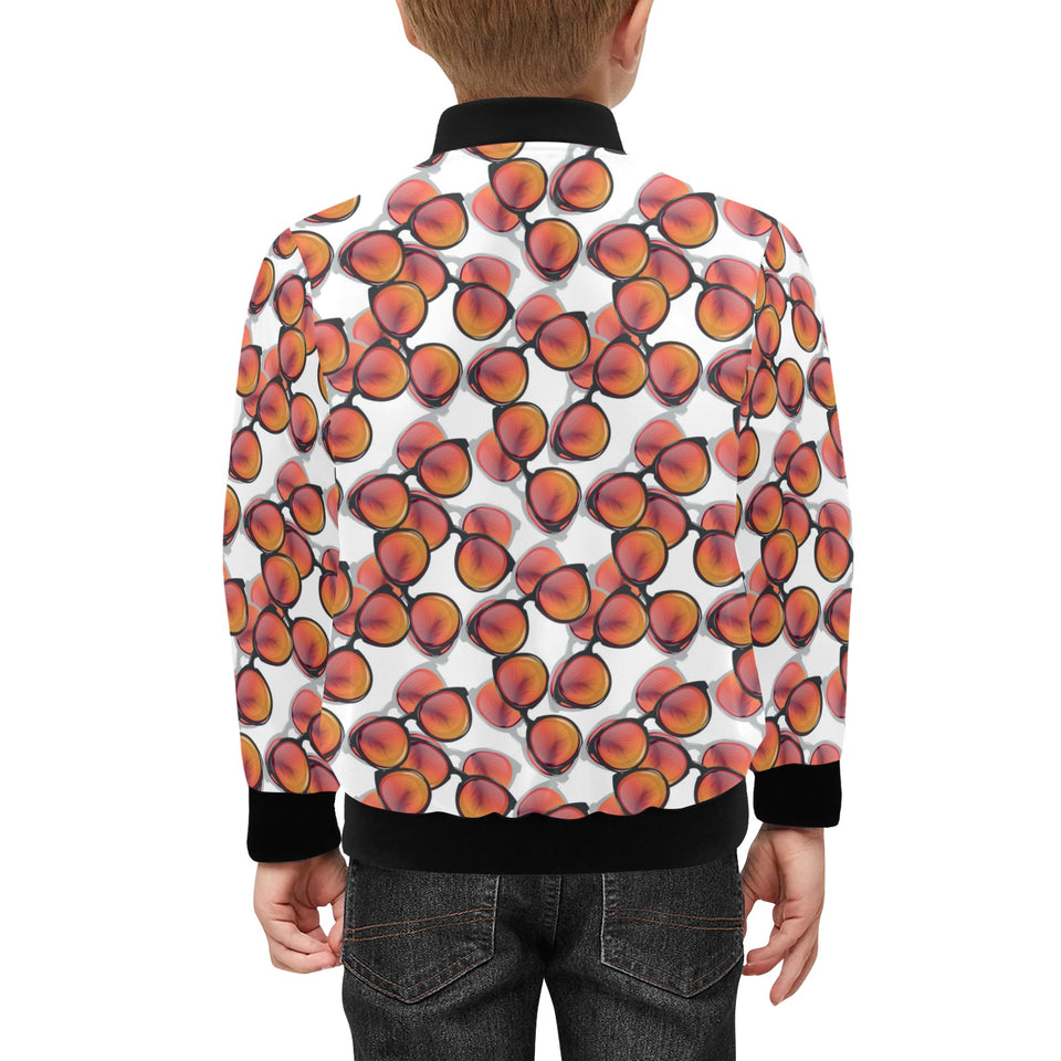 Sun Glasses Pattern Print Design 01 Kids' Boys' Girls' Bomber Jacket