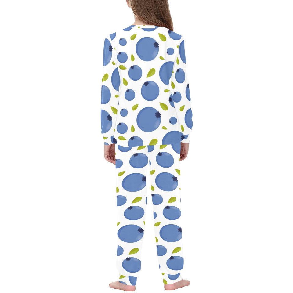 Blueberry Pattern Kids' Boys' Girls' All Over Print Pajama Set