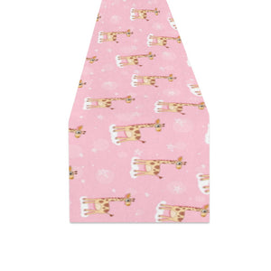 Giraffe Pattern Print Design 01 Table Runner