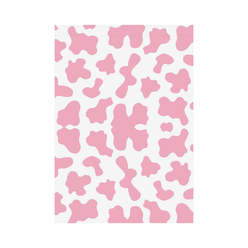 Pink Cow Skin Pattern House Flag Garden Flag