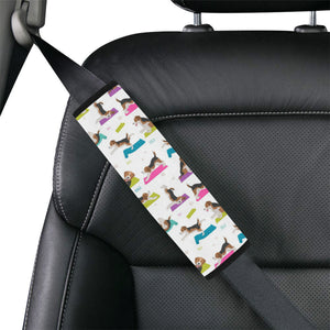 Beagle Yoga Pattern Car Seat Belt Cover