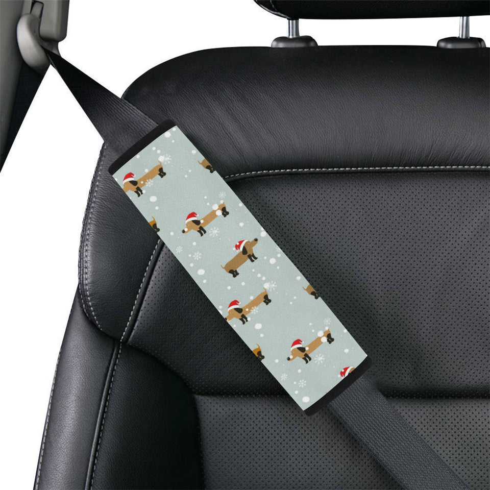 Dachshund Chirstmas Pattern Car Seat Belt Cover