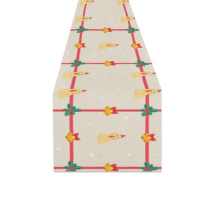 Golden Retriever Pattern Print Design 01 Table Runner