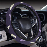 Garlic Pattern Background Theme Car Steering Wheel Cover