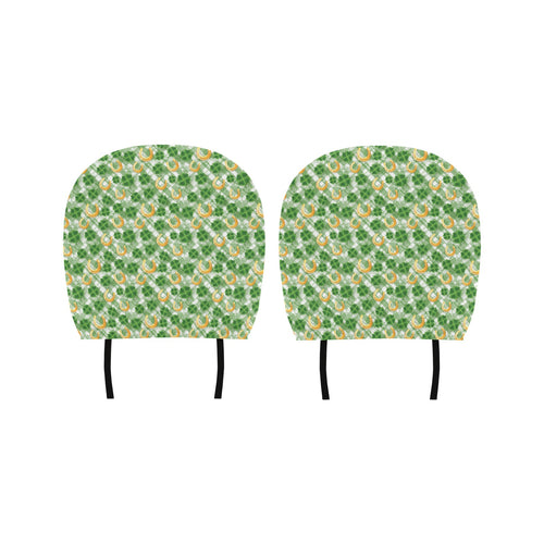 Horseshoes Pattern Print Design 05 Car Headrest Cover