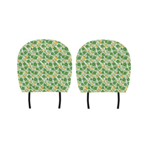 Horseshoes Pattern Print Design 05 Car Headrest Cover