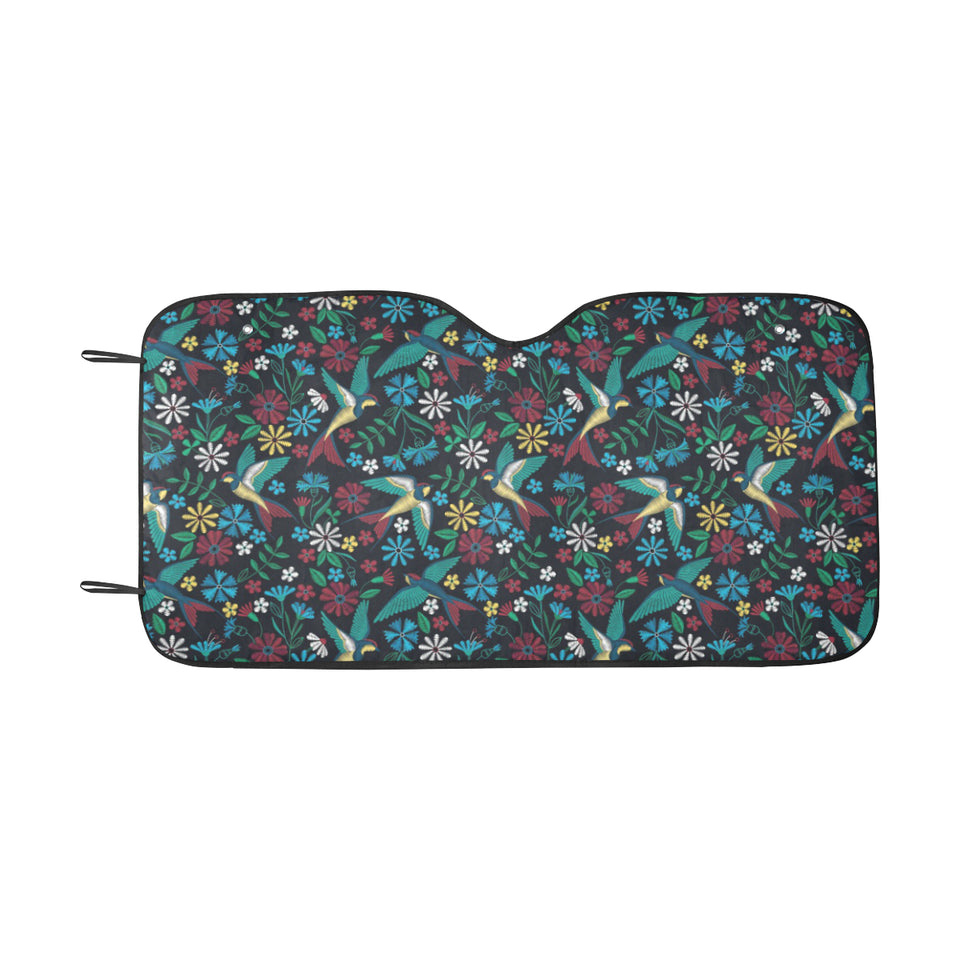 Swallow Pattern Print Design 04 Car Sun Shade