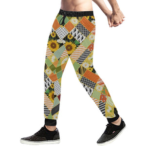 Sunflower Pattern Unisex Casual Sweatpants