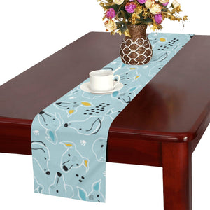 Greyhound Pattern Print Design 03 Table Runner