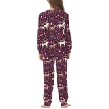 Horse Pattern Background Kids' Boys' Girls' All Over Print Pajama Set