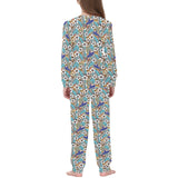 Hummingbird Pattern Print Design 02 Kids' Boys' Girls' All Over Print Pajama Set