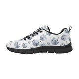 Dice Pattern Print Design 03 Women's Sneakers Black