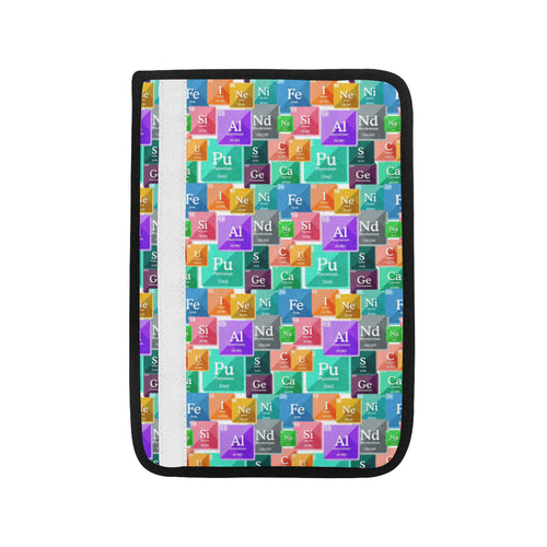 Chemistry Periodic Table Pattern Print Design 05 Car Seat Belt Cover